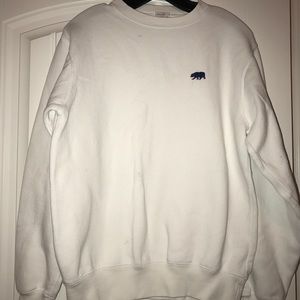 White Brandy Melville pullover sweatshirt